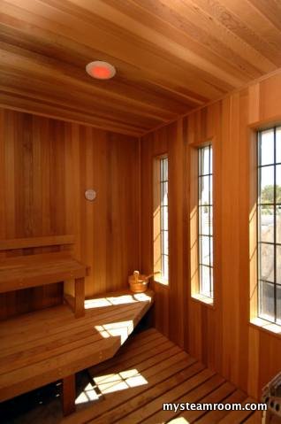 This finnish sauna doubles as a steam room. Our general recommendation is to 